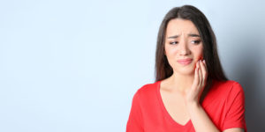 dental patient suffering from gum disease